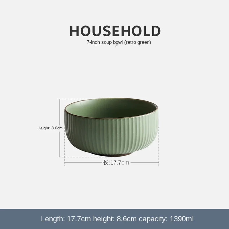 Modern Pure And Fresh Color Round Tableware Kitchen Plates