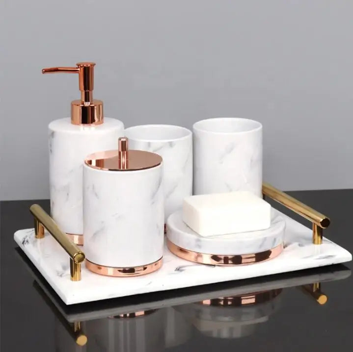 Nordic Ceramic Bathroom Accessories Set