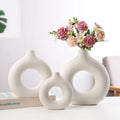 Nordic Circles Ceramic Florwer Vase