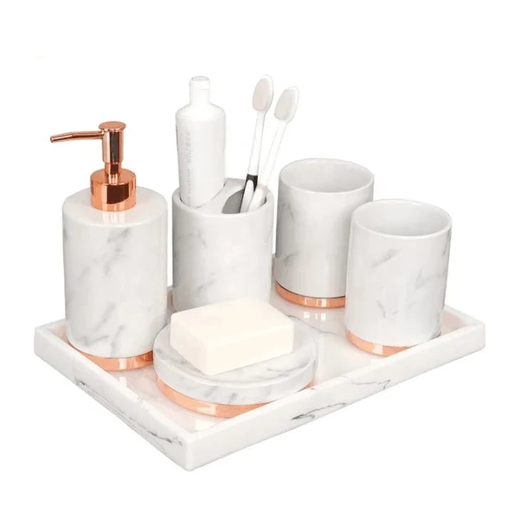 Nordic Ceramic Bathroom Accessories Set